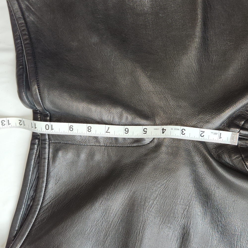VINTAGE 90's Christian Lauren Paris Buttery Soft Leather Pants, Black, 10 - Picture 13 of 13